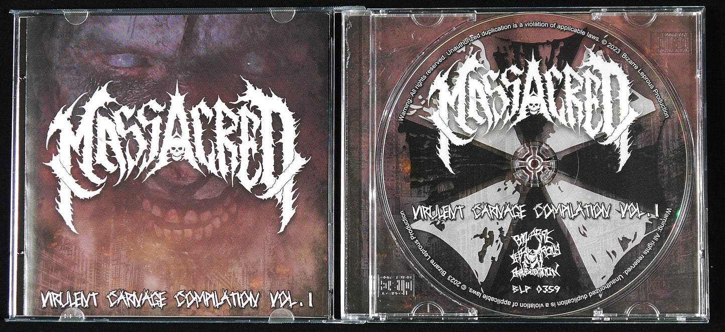 MASSACRED - Virulent carnage compilation vol. 1 CD