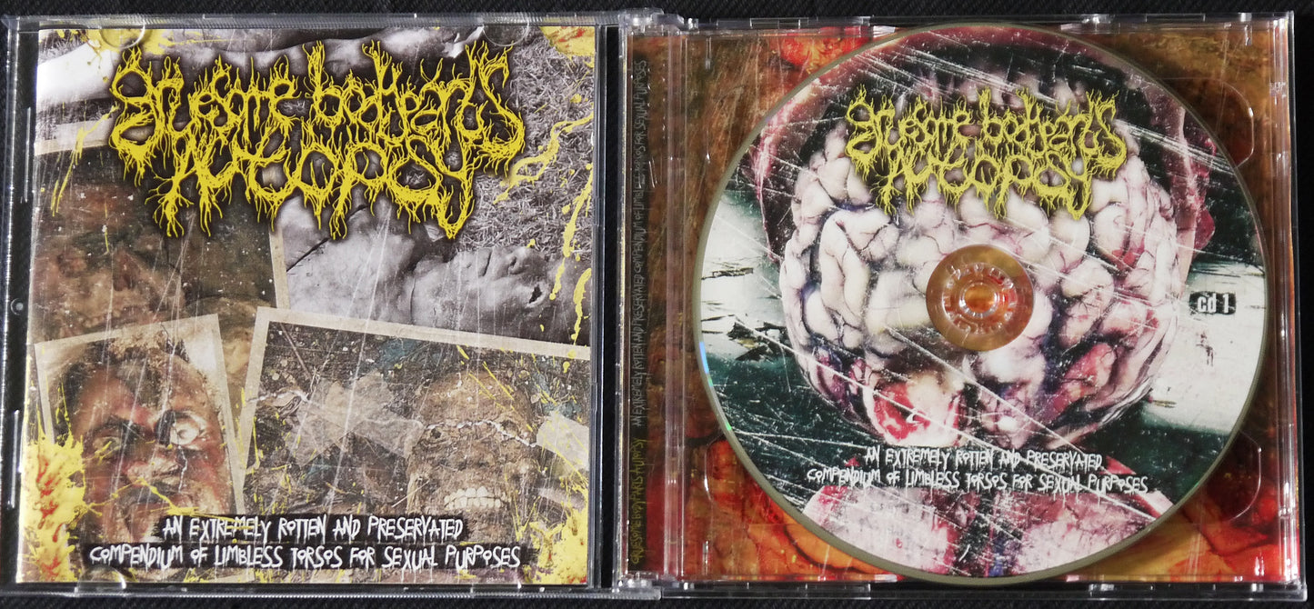GRUESOME BODYPARTS AUTOPSY - An Extremely Rotten and Preservated Compendium of Limbless Torsos for Sexual Purposes Double CD