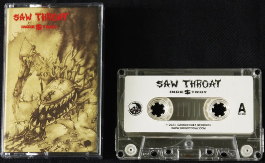 SAW THROAT - Inde$troy MC Tape