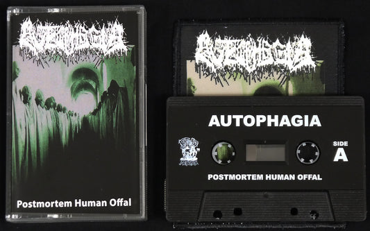 AUTOPHAGIA - Postmortem Human Offal MC Tape + Patch
