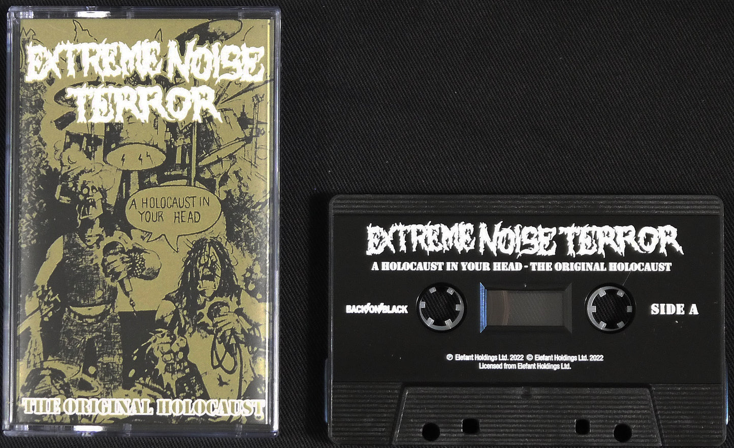 EXTREME NOISE TERROR - A Holocaust In Your Head - The Original Holocaust MC Tape