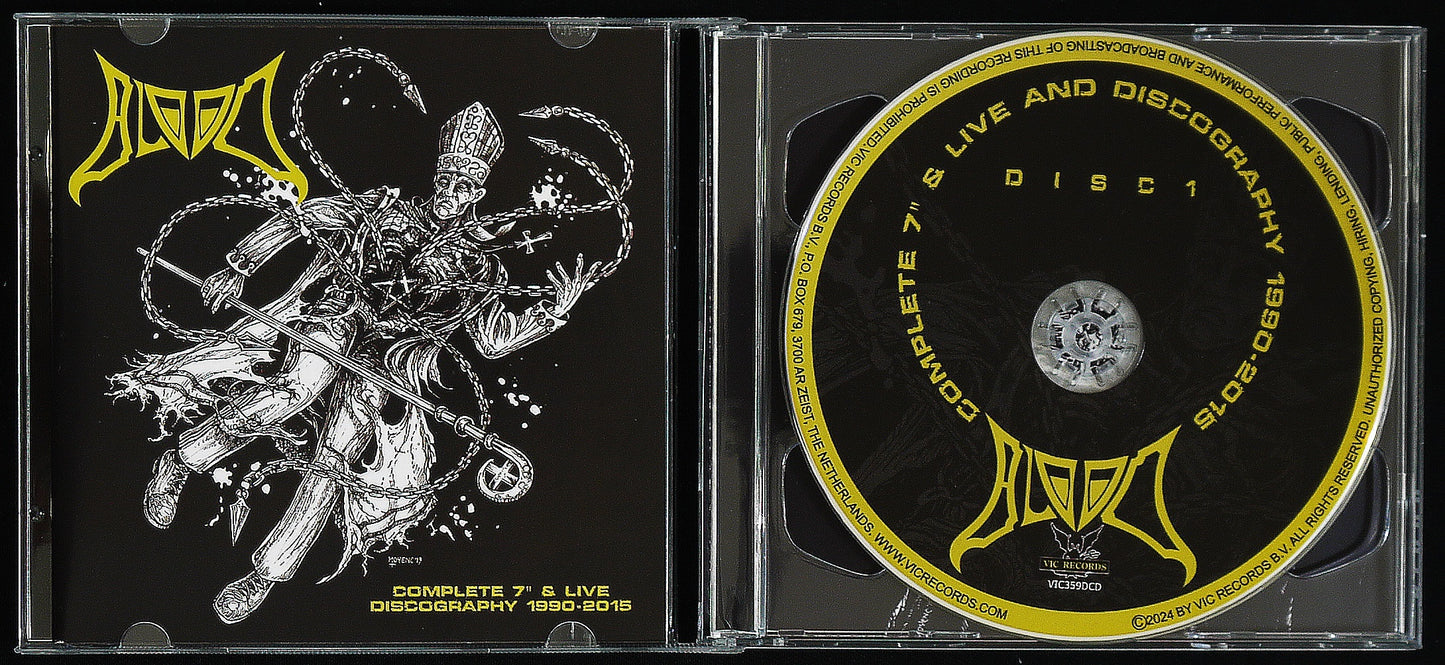 BLOOD - Complete 7" & Live Discography 1990 - 2015 Double DCD (Euro Version)