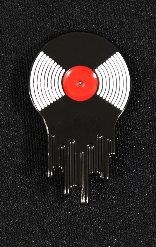 MELTING VINYL RECORD - Enamel Pin