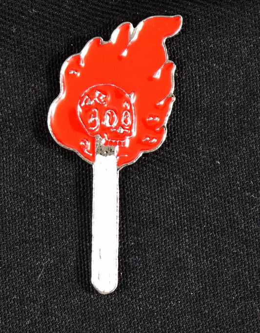 BURNING MATCH STICK DEATH - Enamel Pin