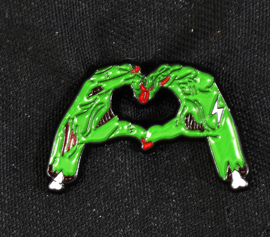 ZOMBIE HEART HANDS - Enamel Pin