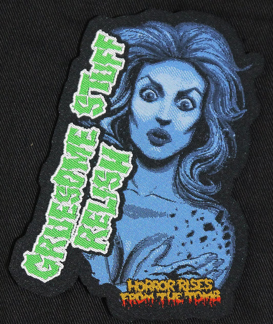 GRUESOME STUFF RELISH - Horror Rises From The Tomb Woven Patch