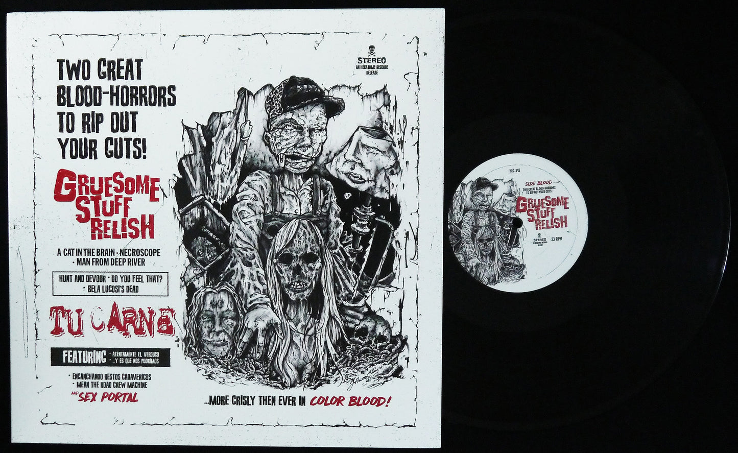 GRUESOME STUFF RELISH / TU CARNE - Split 12"
