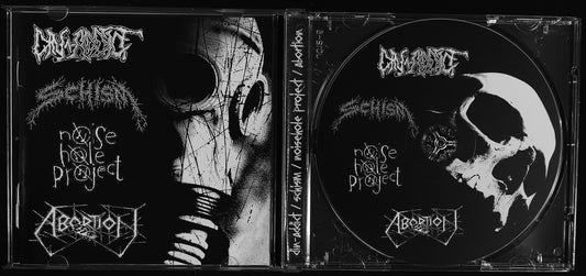 DIN-ADDICT / NOISEHOLE PROJECT / ABORTION / SCHISM - 4 Way Split CD