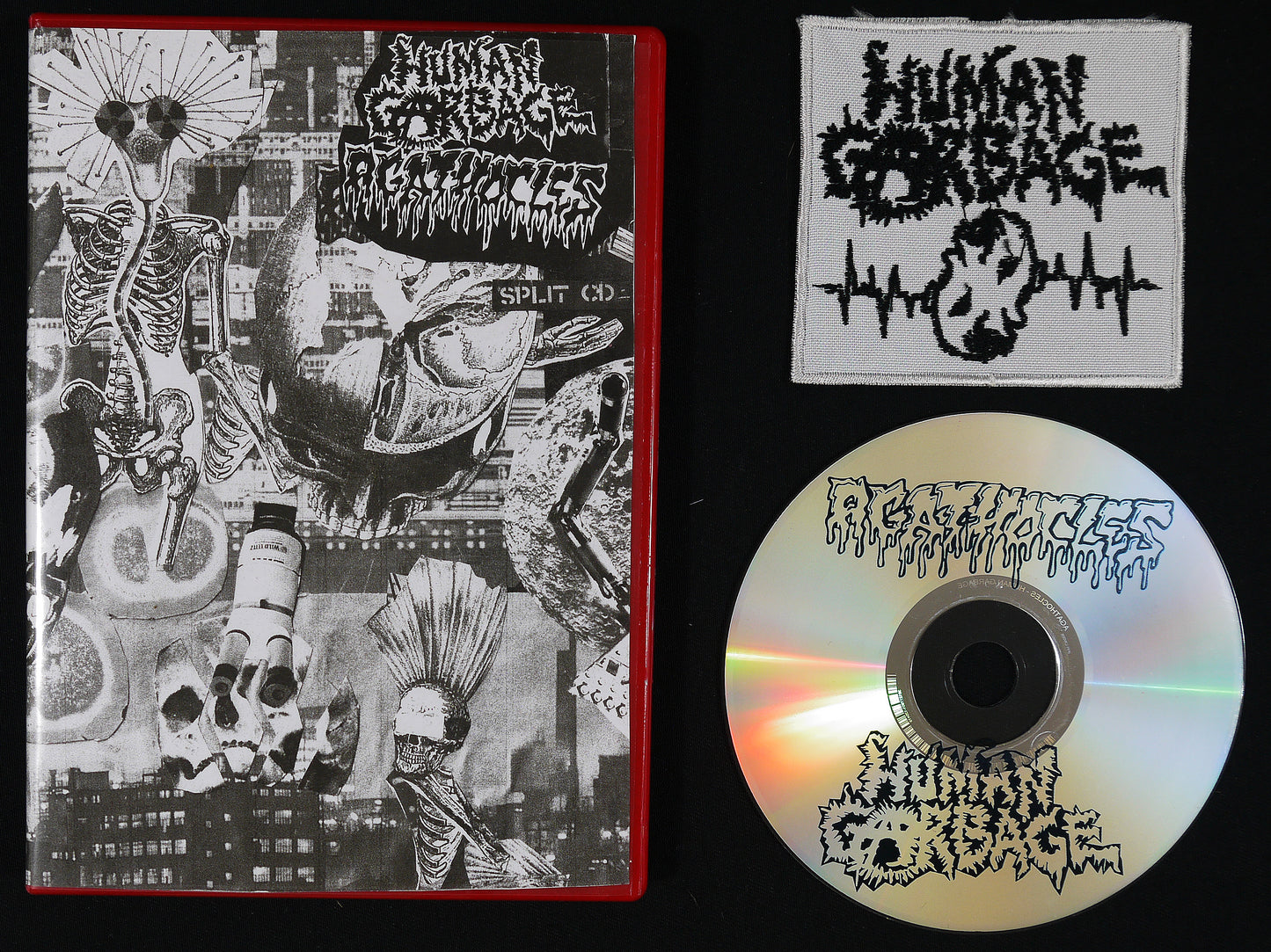 HUMAN GARBAGE / AGATHOCLES - Split CD , DVD Case