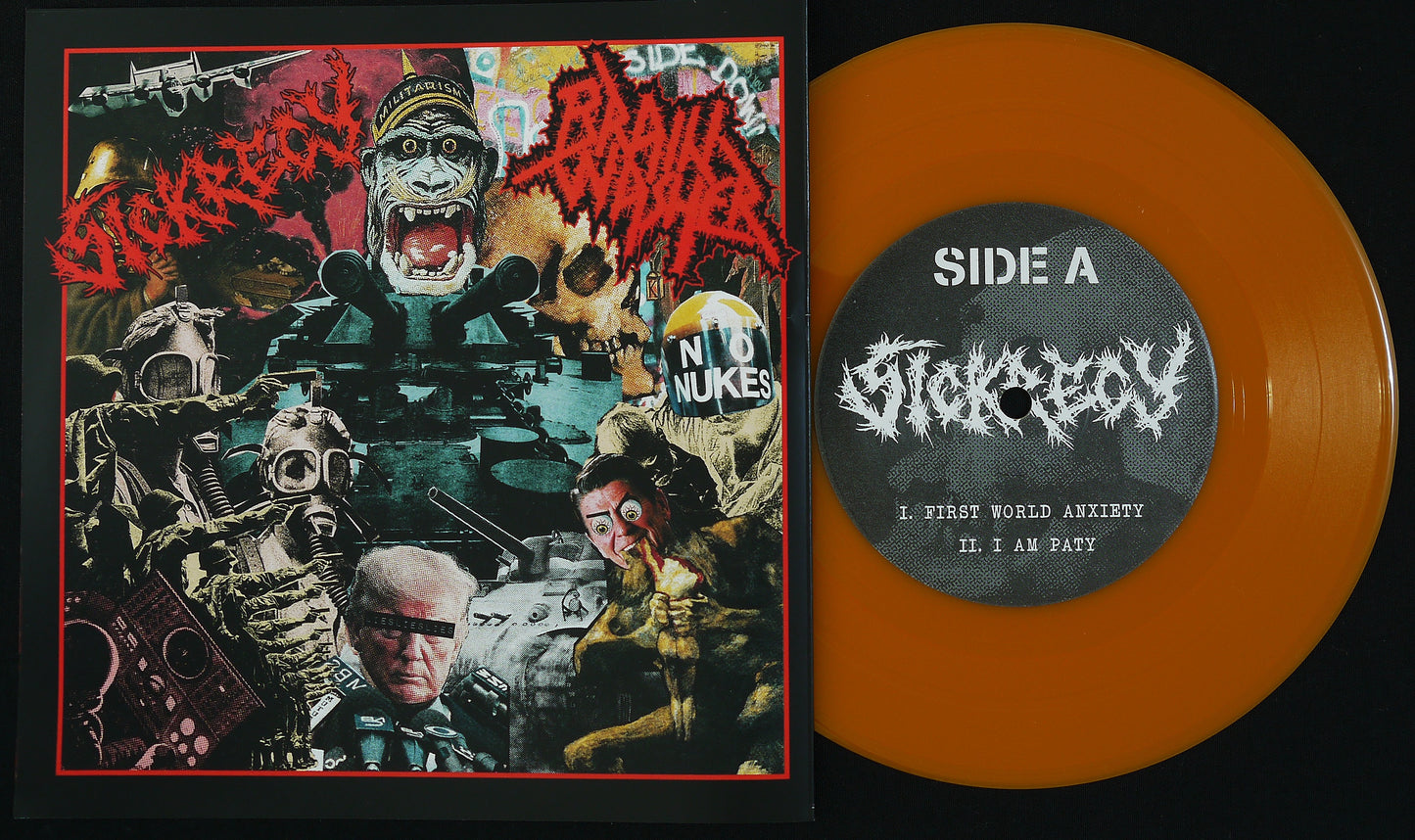 SICKRECY / BRAINWASHER - Split 7"