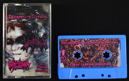 DECOMPOSING SERENITY / MYXOMA / VOMITOMA – 3 Way Split Tape