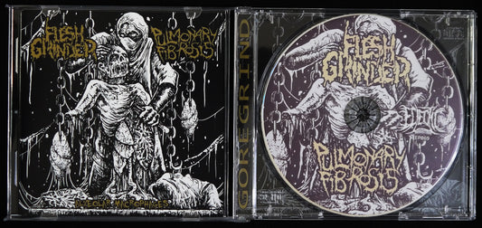 PULMONARY FIBROSIS / FLESH GRINDER - Split CD