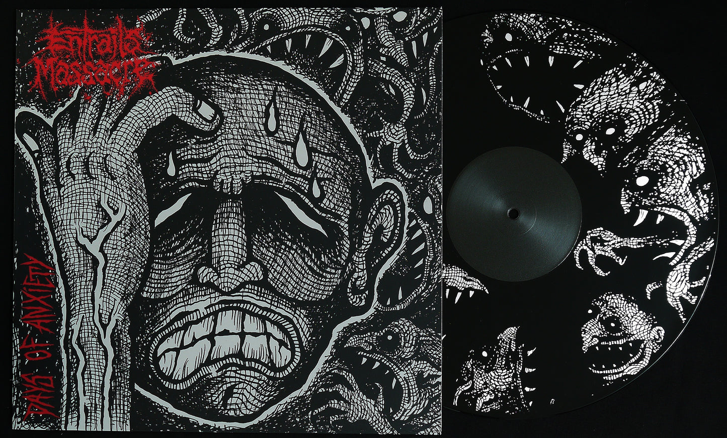 ENTRAILS MASSACRE - Days Of Anxiety 12"S/Sided Screen Printed