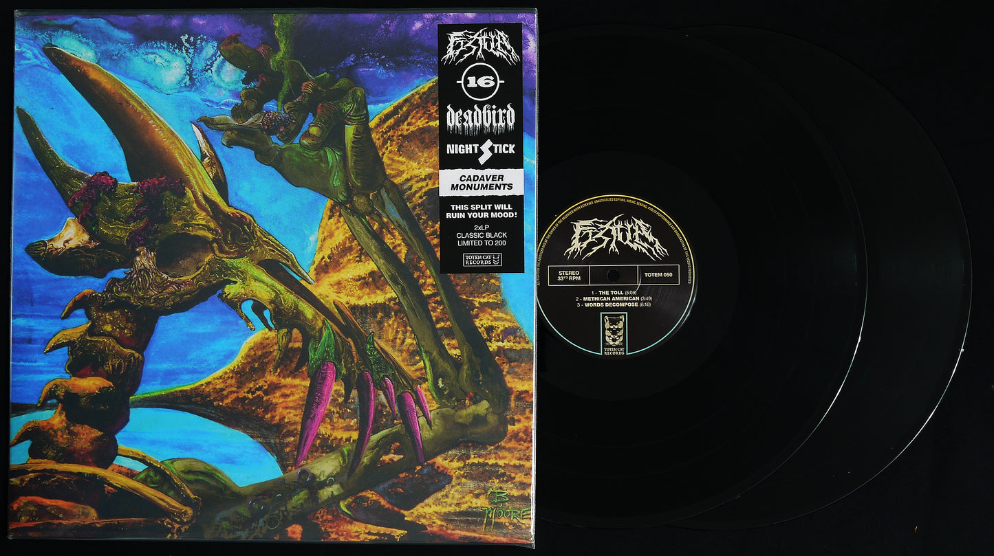 FISTULA / 16 / DEATHBIRD / NIGHTSTICK - 4 Way Split 2x12"