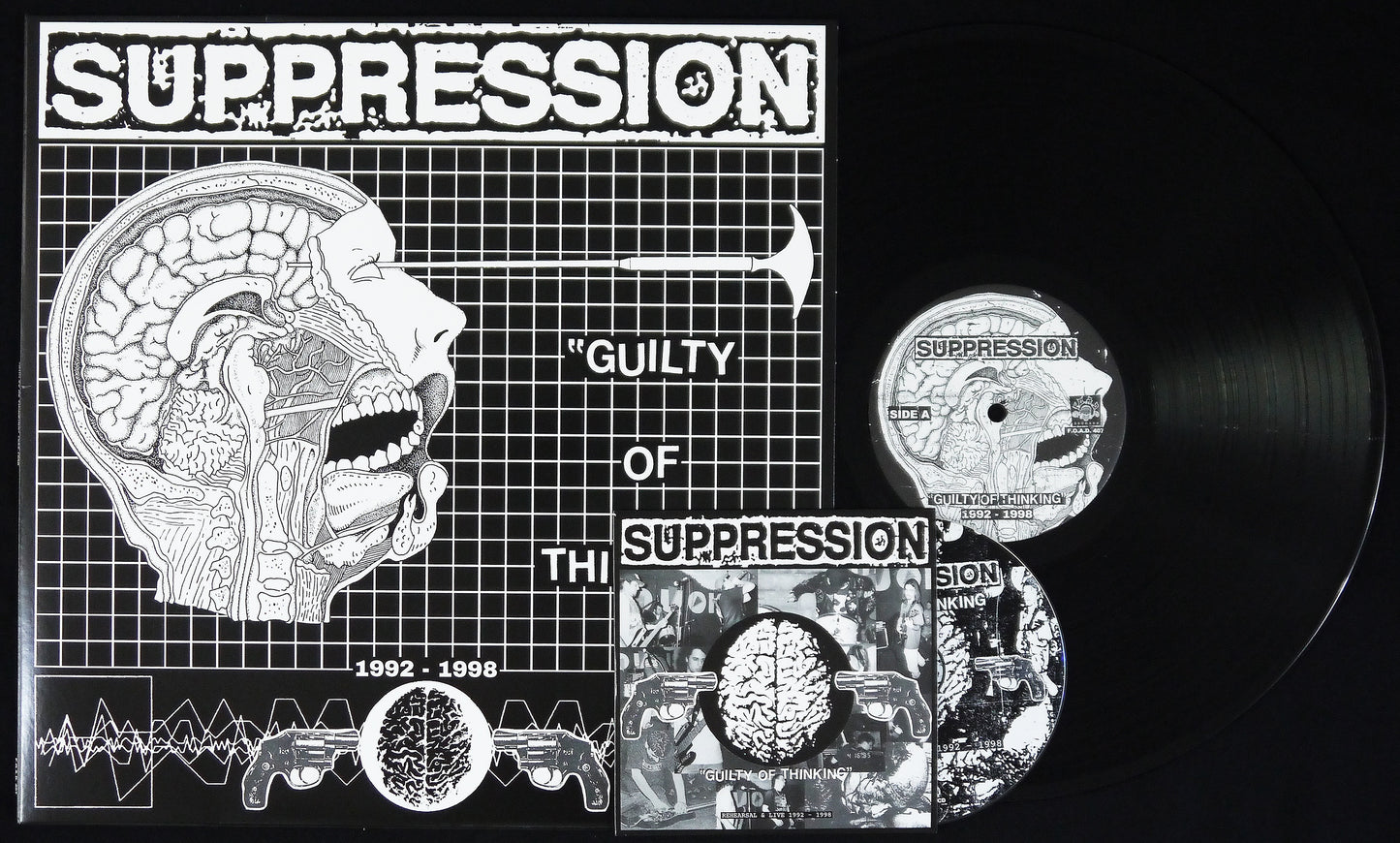 SUPPRESSION - Guilty Of Thinking - 1992-1998 12" + CD