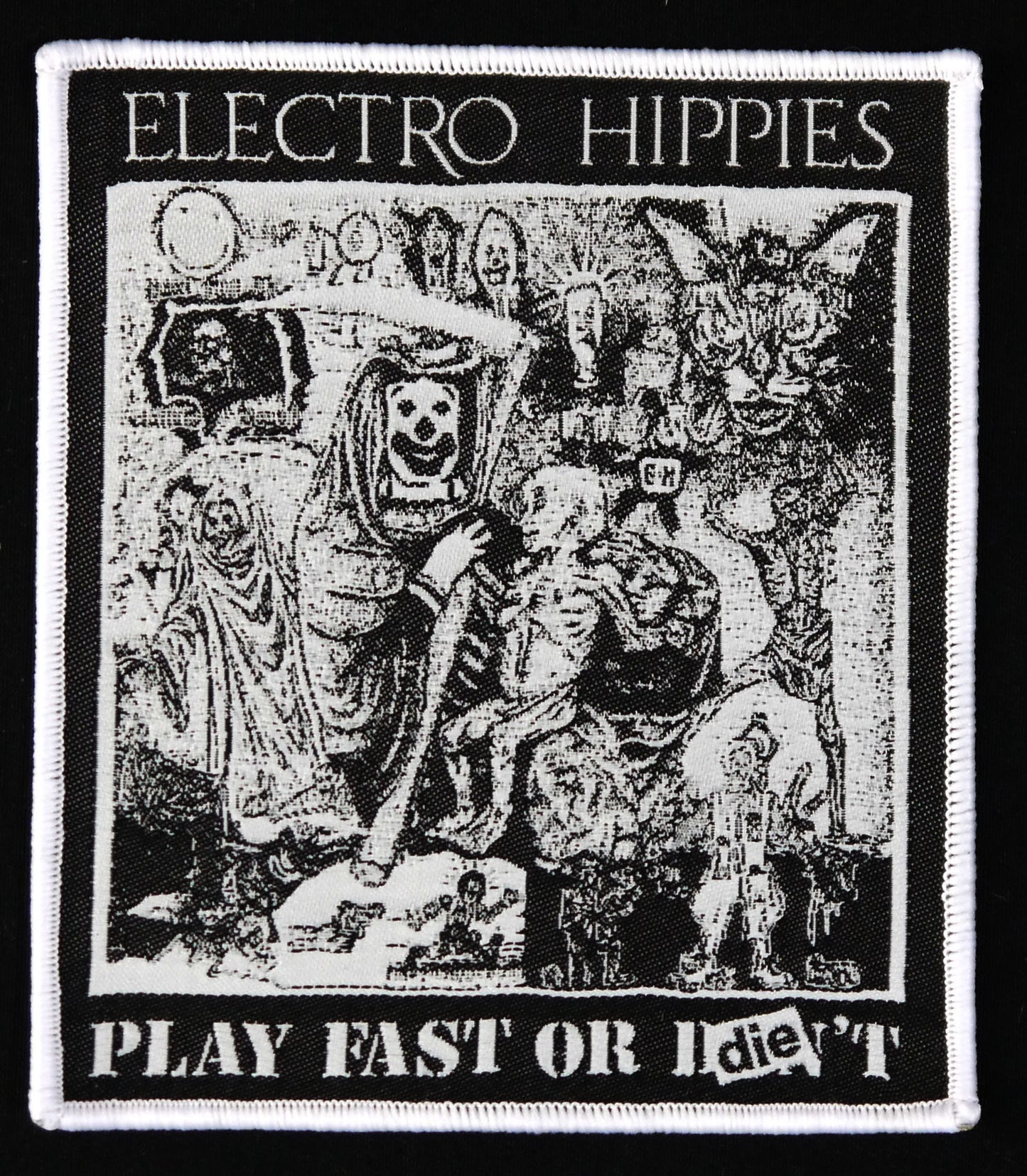 ELECTRO HIPPIES - Play Fast Or Die Woven Patch