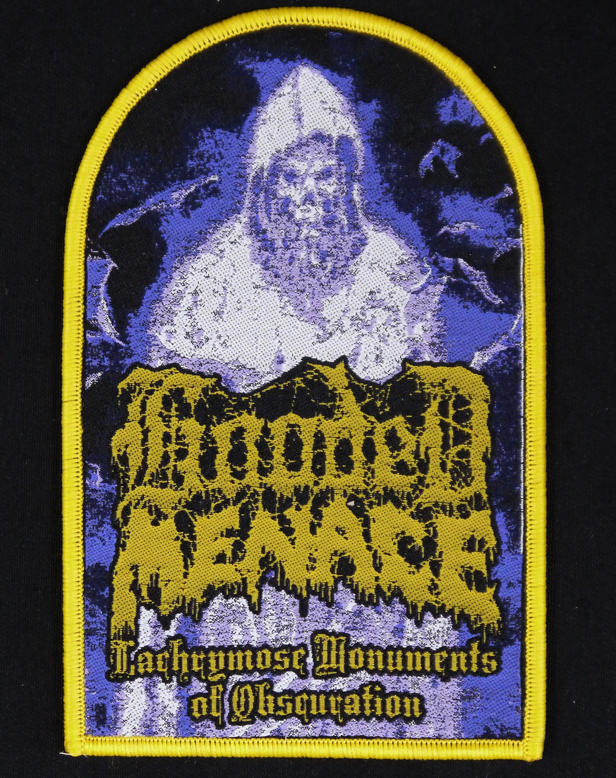 HOODED MENACE - Lachrymose Monuments Of Obscuration - Woven Patch