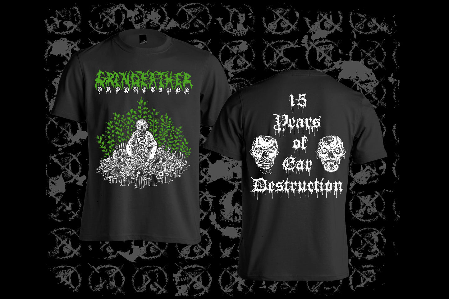 GRINDFATHER PRODUCTIONS - 15 Years Of Ear Destruction T-shirt