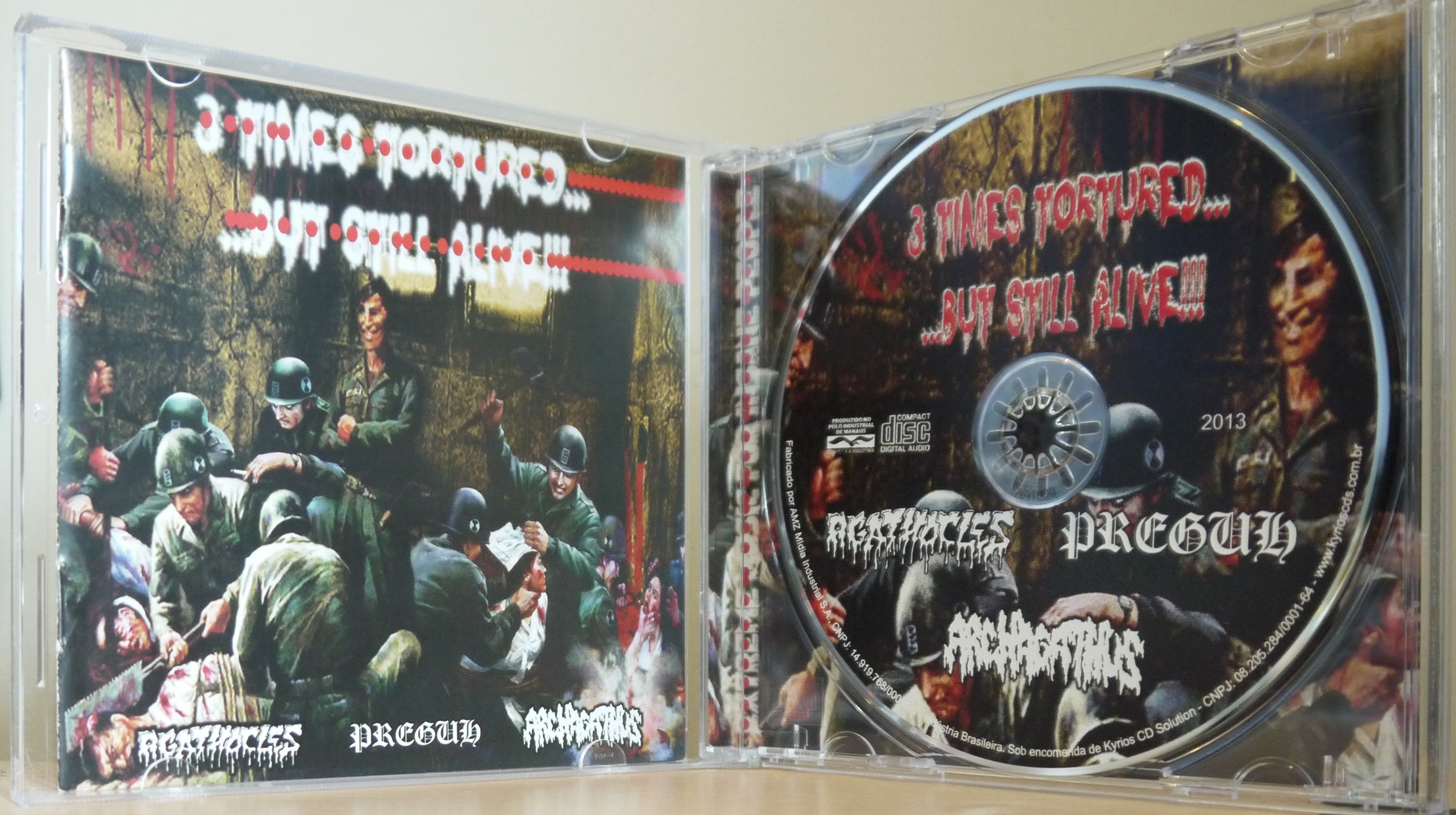 AGATHOCLES / PREGUH / ARCHAGATHUS - 3 Way Split CD – Grindfather.prod