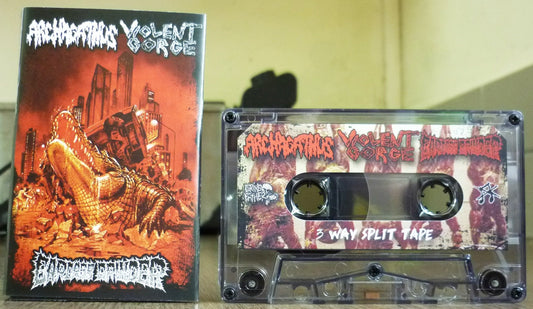 ARCHAGATHUS / VIOLENT GORGE / CARCASS GRINDER - 3 Way Split Tape