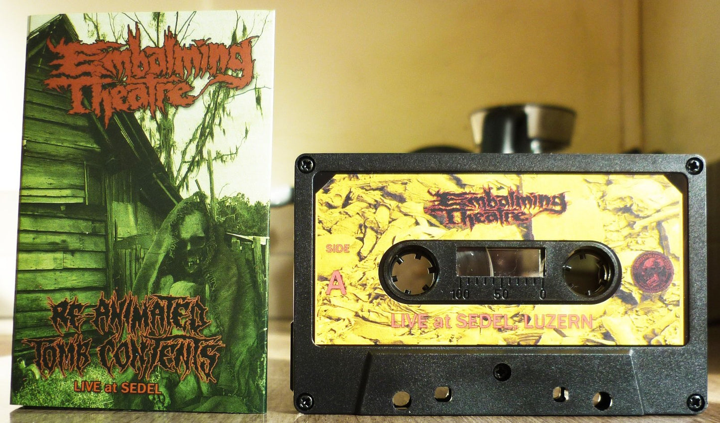 EMBALMING THEATRE "Re-animated Tomb Contents - Live At Sedel" Tape