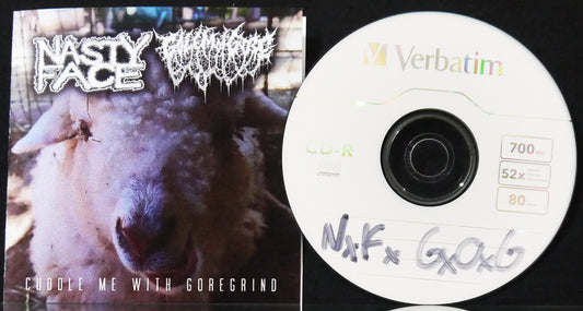 NASTY FACE / GOLEM OF GORE - Split CDr
