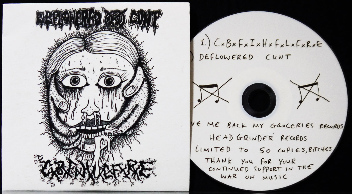 DEFLOWERED CUNT / CxBxFxIxHxFxLxFxRxE - Split CD
