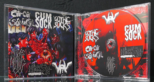 CACASONICA / CUM SOCK / GOTHIC SUCKS / HADES MINING CO. / HARSH SUPPLEMENT / VRV ‎– 6 Ways To Die  CD