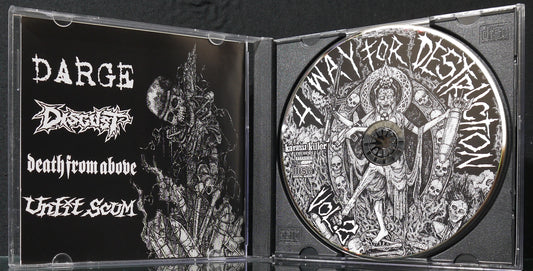 DISGUST / DARGE / DEATH FROM ABOVE / UNFIT SCUM - 4 Way For Destruction CD
