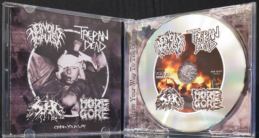 NERVOUS IMPULSE / TREPAN DEAD /S.I.R. / MOREGORE - 4 Way Split CD