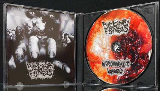 PULMONARY FIBROSIS / NECROCANNIBALISTIC VOMITORIUM - Split CD