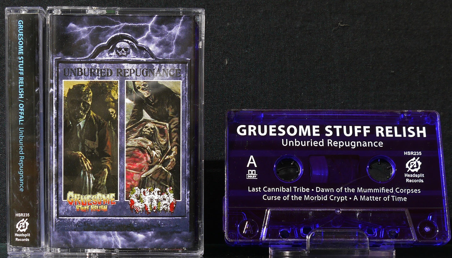 GRUESOME STUFF RELISH / OFFAL - Split Tape