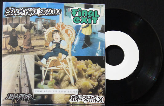 SEDEM MINUT STRACHU / FINAL EXIT / ADOLF SHITTER / NOISE BRUTALIZER - 4 Way Split 7"