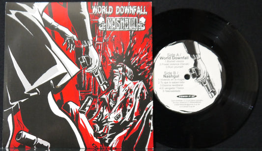 NASHGUL / WORLD DOWNFALL - Split 7"