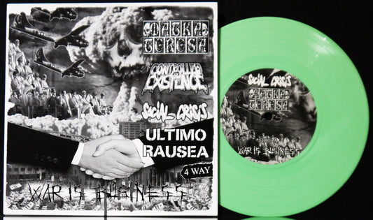 MATKA TERESA / CONTROL EXISTENCE / SOCIAL CRISIS / ULTIMO RAUSEA 4 Way Split 7"