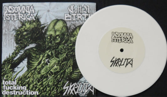 COFFIN BIRTH / INSOMNIA ISTERICA / TOTAL FUCKING DESTRUCTION / SKRUTA - 4 Way Split 7"