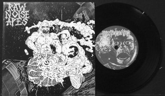 RAW NOISE APES / SLAUGHTERDAY - Split 7"