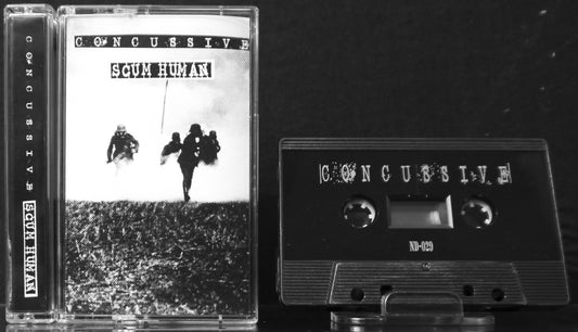 CONCUSSIVE / SCUM HUMAN - Split Tape