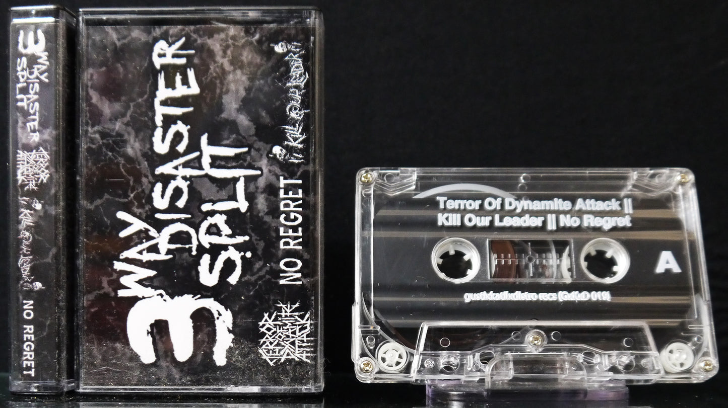 TERROR OF THE DYNAMITE ATTACK / NO REGRET / KILL OUR LEADER - 3 Way Split Tape