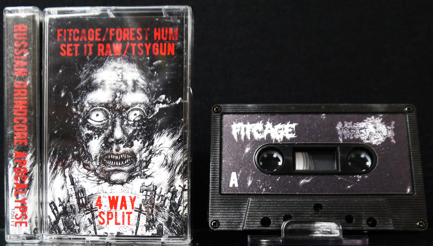 FITCAGE / FOREST HUM / SET IT RAW / TSYGUN - 3 Way Split Tape
