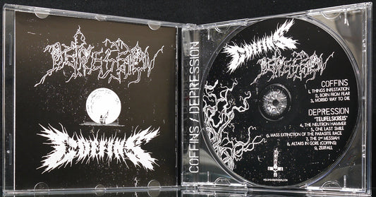 DEPRESSION / COFFINS - Split CD