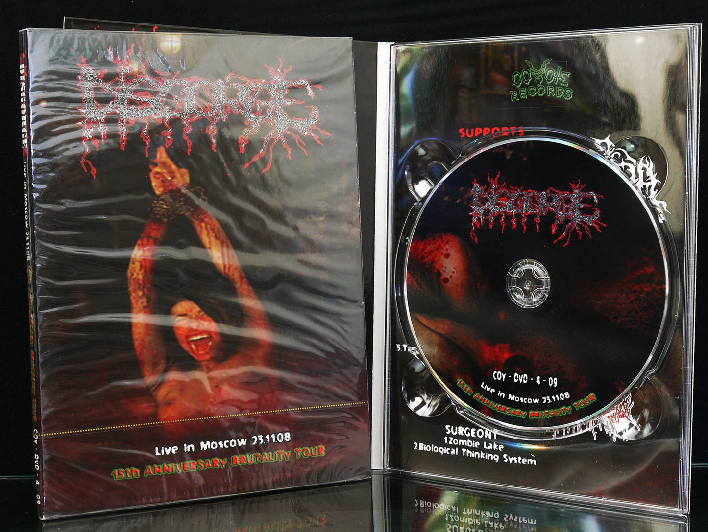 DISGORGE - Live In Moscow 23.11.08 - 15th Anniversary Brutality Tour DVD