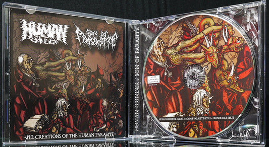 HUMAN GRINDER / SON OF PARASITE - Split CD