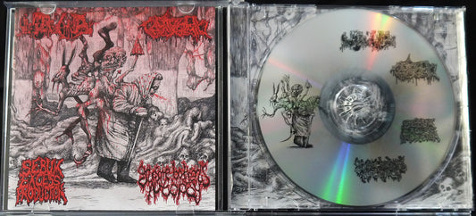 INOPEXIA / GRUESOME BODYPARTS AUTOPSY / ENDOTOXAEMIA / SEBUM EXCESS PRODUCTION - 4 Way Split CD