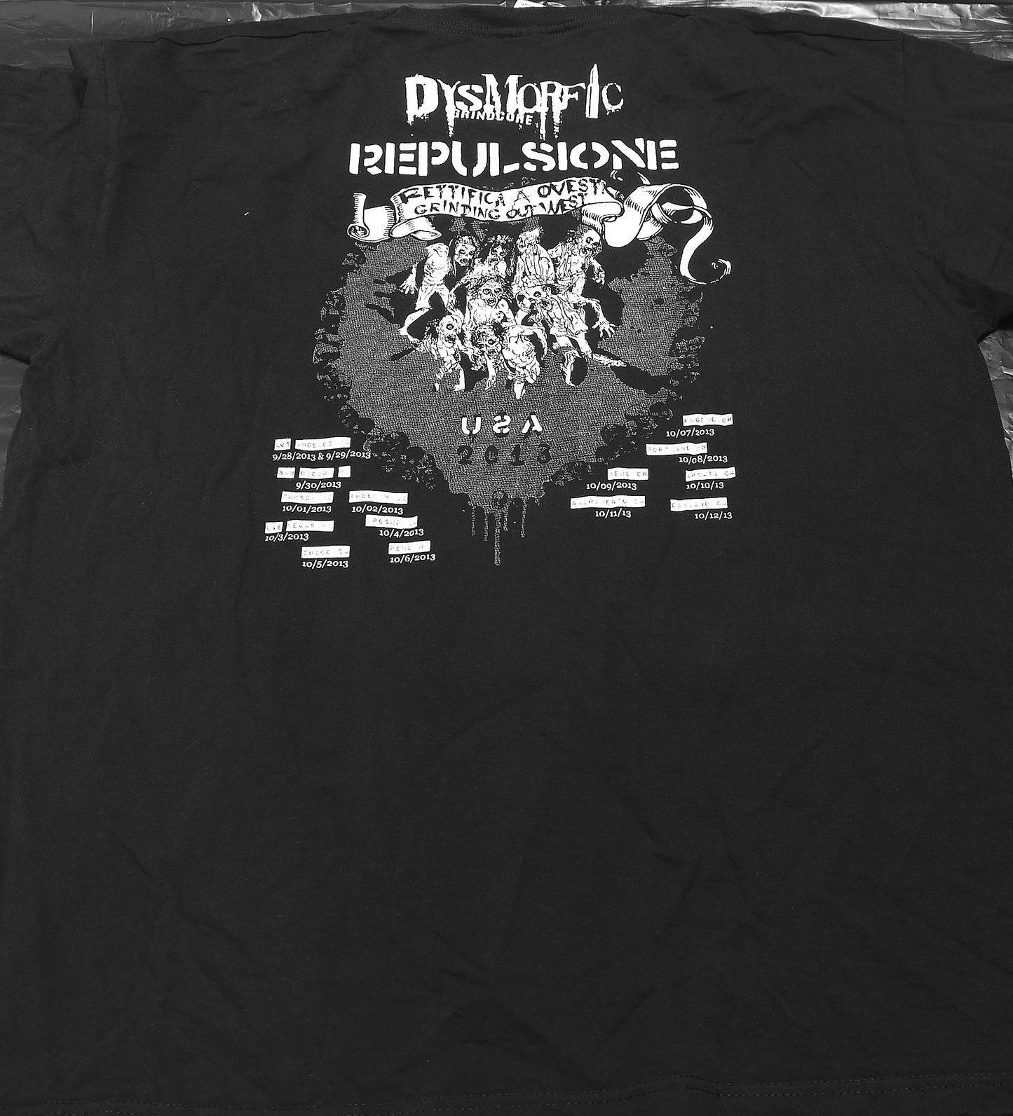 DYSMORFIC / REPULSIONE - Tour Tshirt
