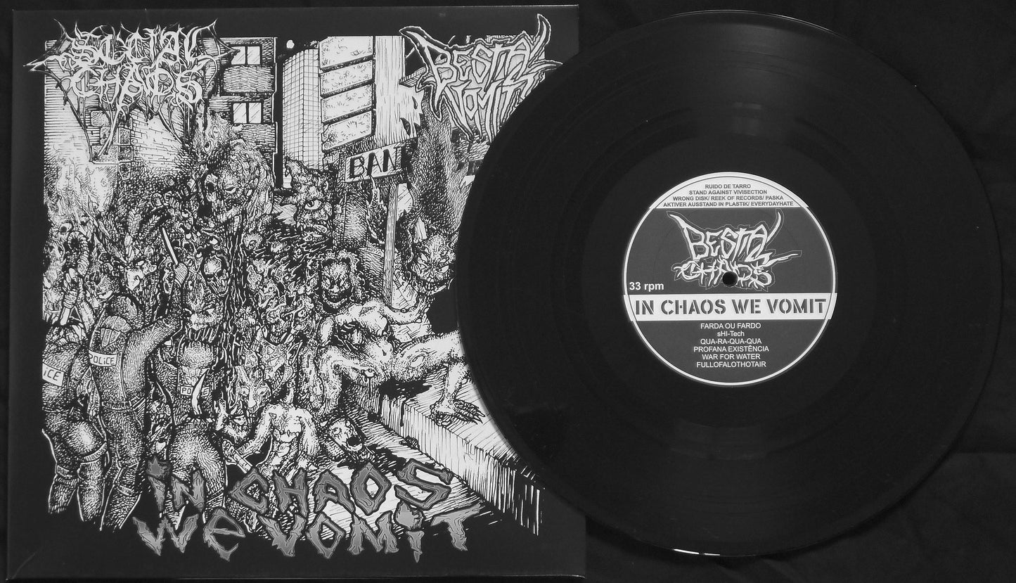 BESTIAL VOMIT / SOCIAL CHAOS -Split 10"