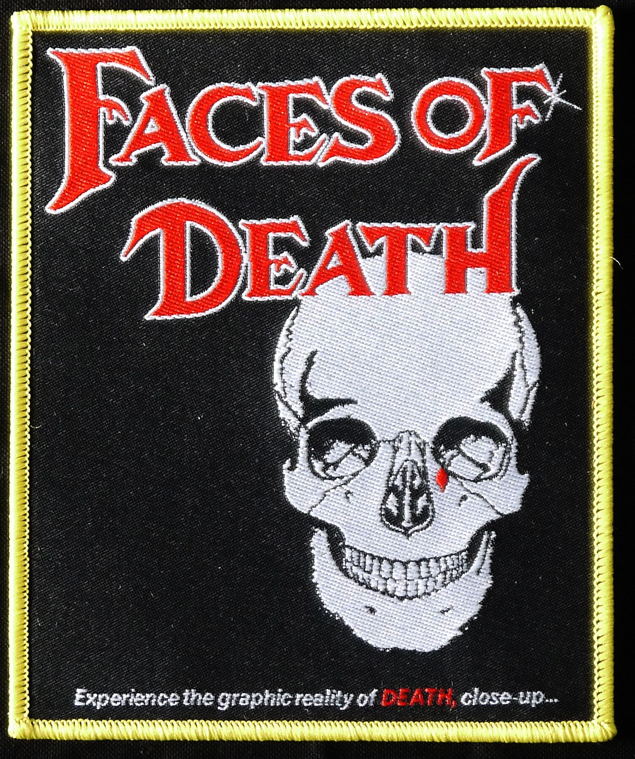 FACES OF DEATH - Woven Patch